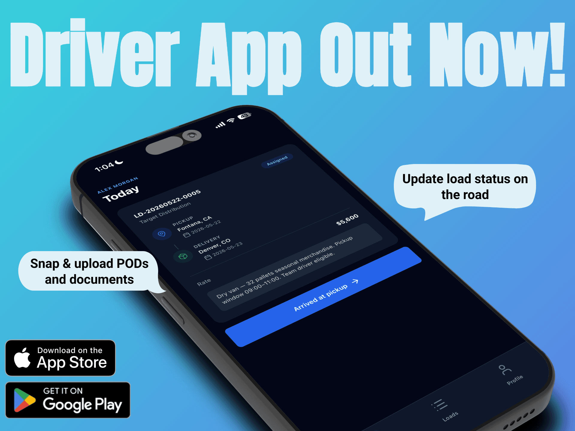 Driver App out now — download the Truck Command Driver app